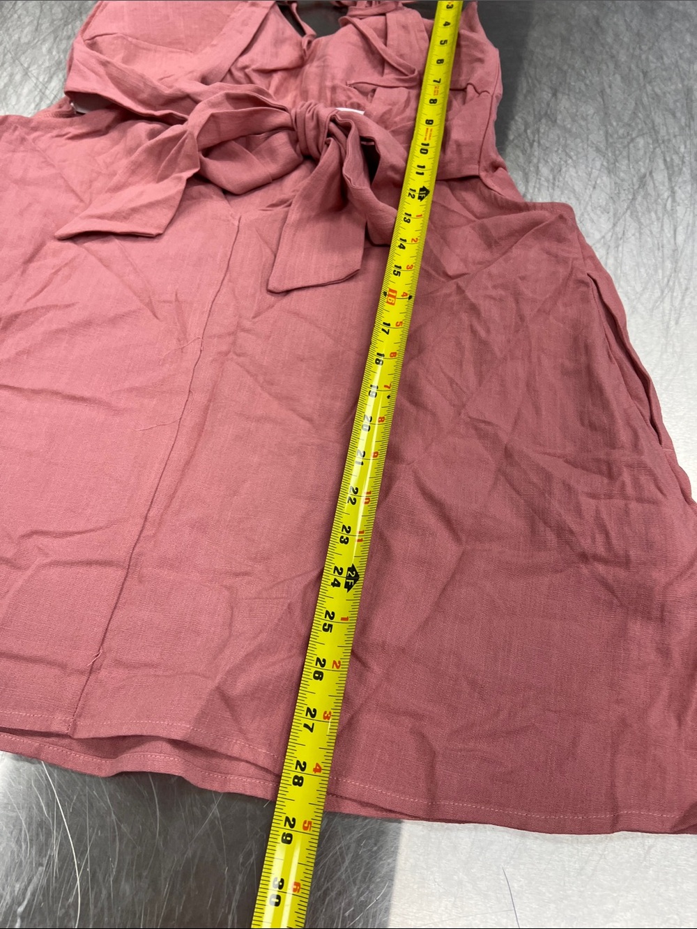 HALARA Dusty Rose Tie-Back Mini Dress Women’s L - Picture 10 of 11
